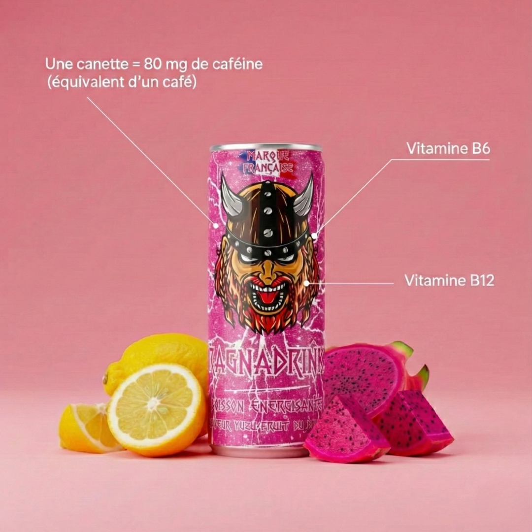 24 canettes Fruit du dragon 🍋🐉