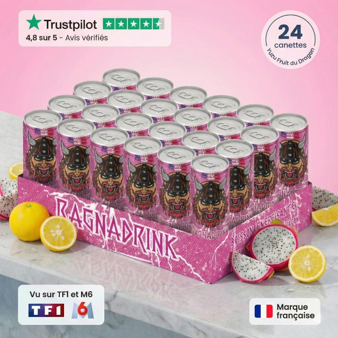 24 canettes Fruit du dragon 🍋🐉