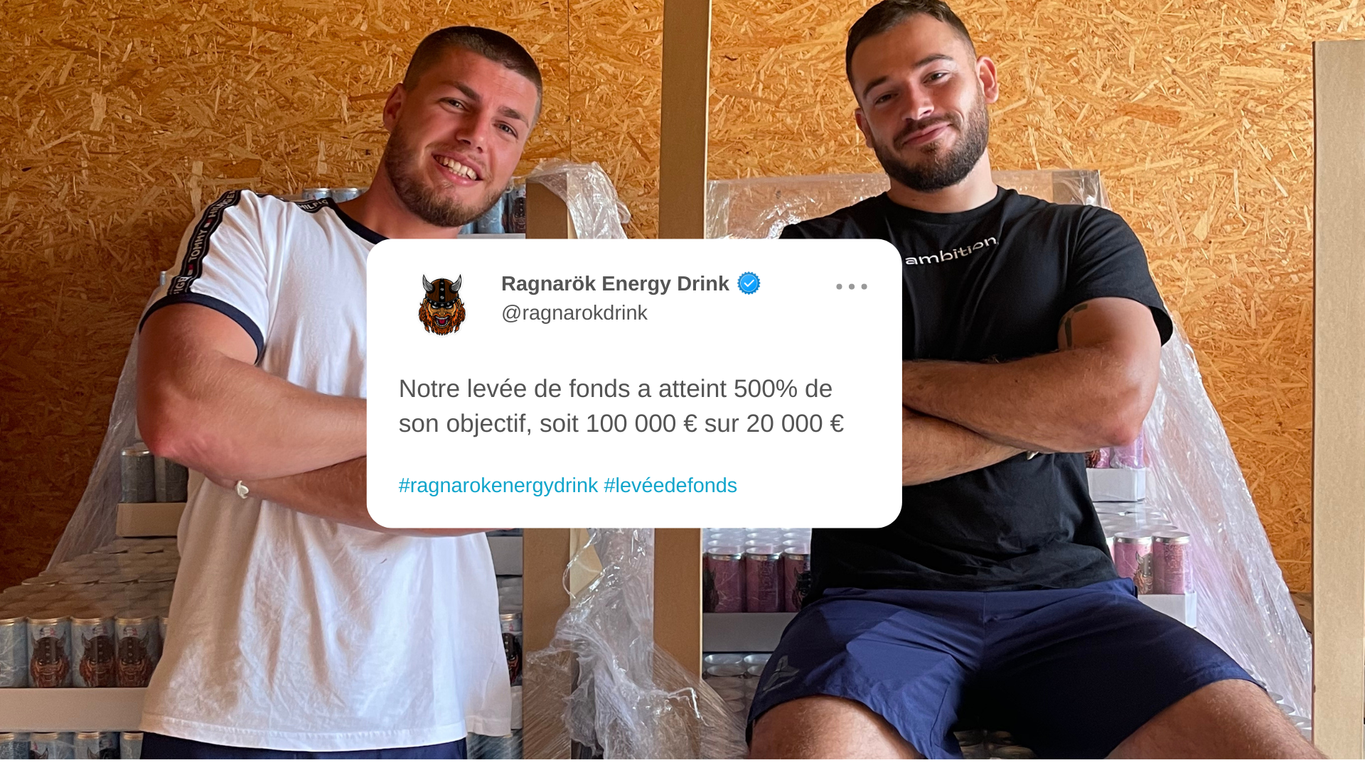Ragnarök Energy Drink a levé 100 000€ auprès de 103 investisseurs Image