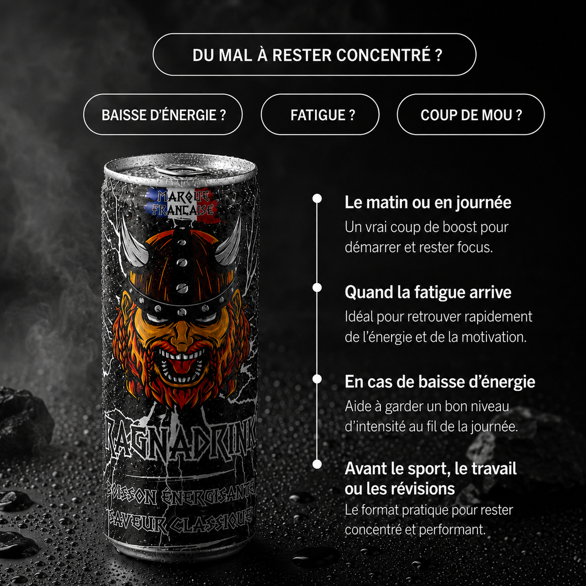 Pack 24 canettes RagnaDrink Classique