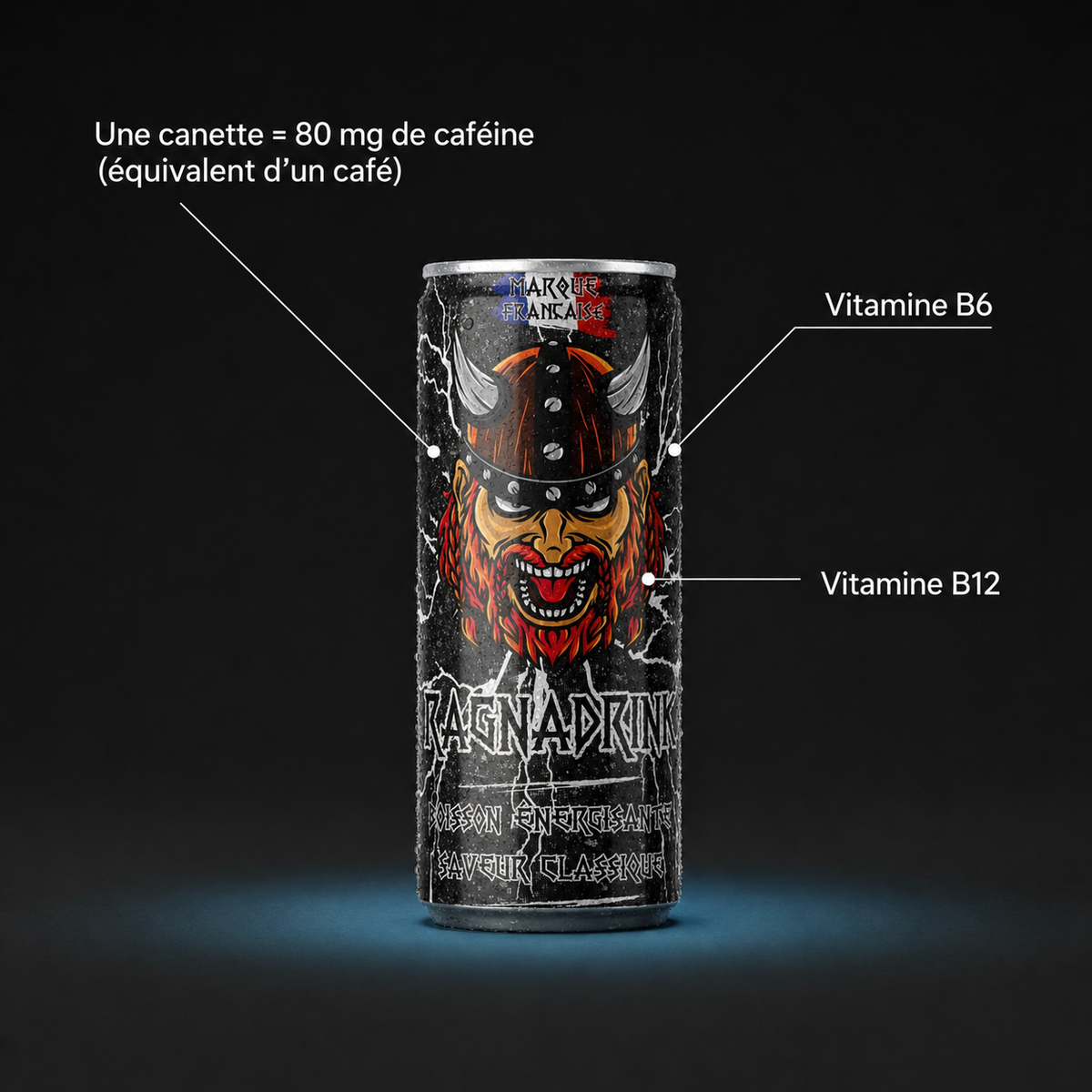 Pack Mixte RagnaDrink – 24 canettes de boissons énergisantes