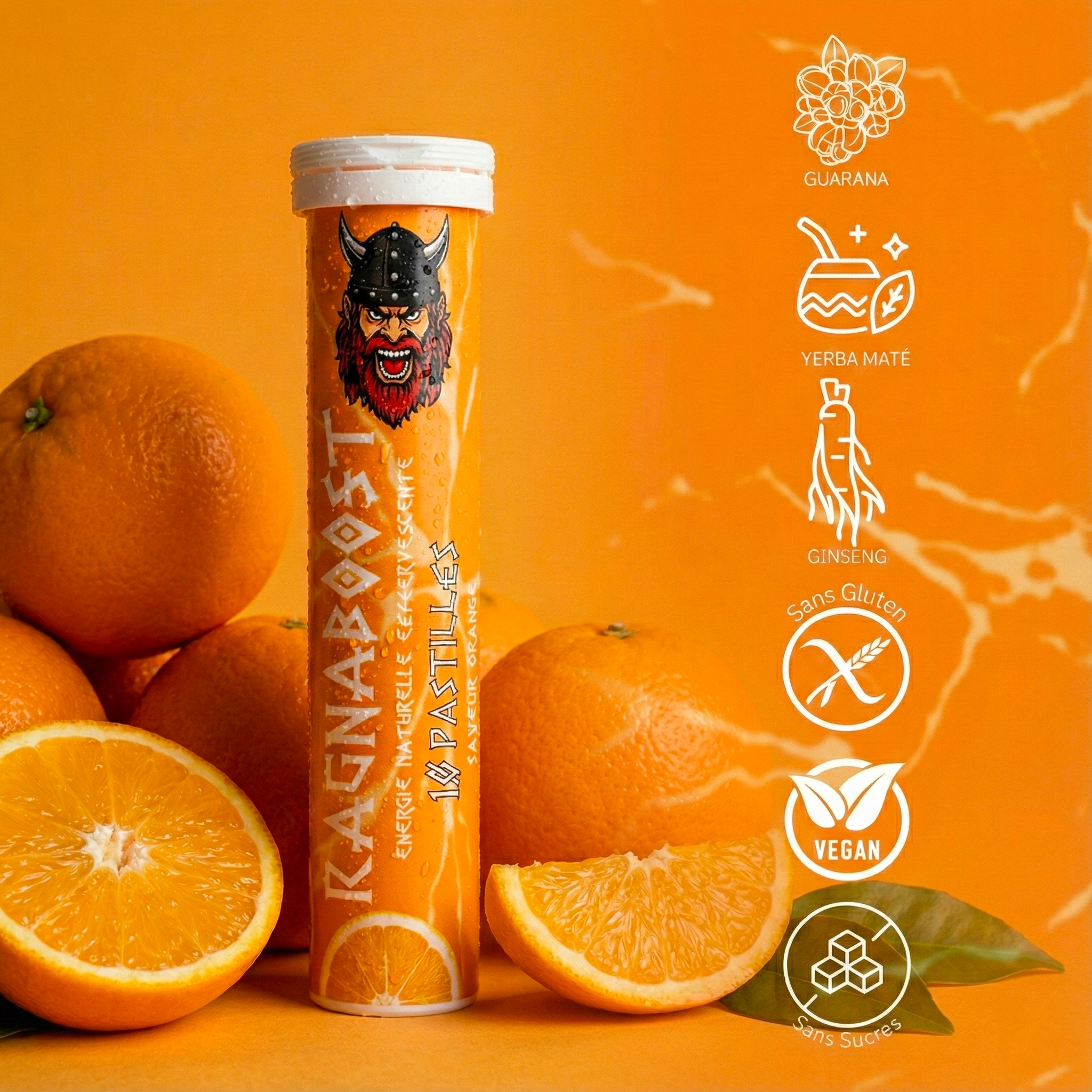 PRÉCOMMANDE - RAGNABOOST | Pastilles effervescentes (saveur orange) x3