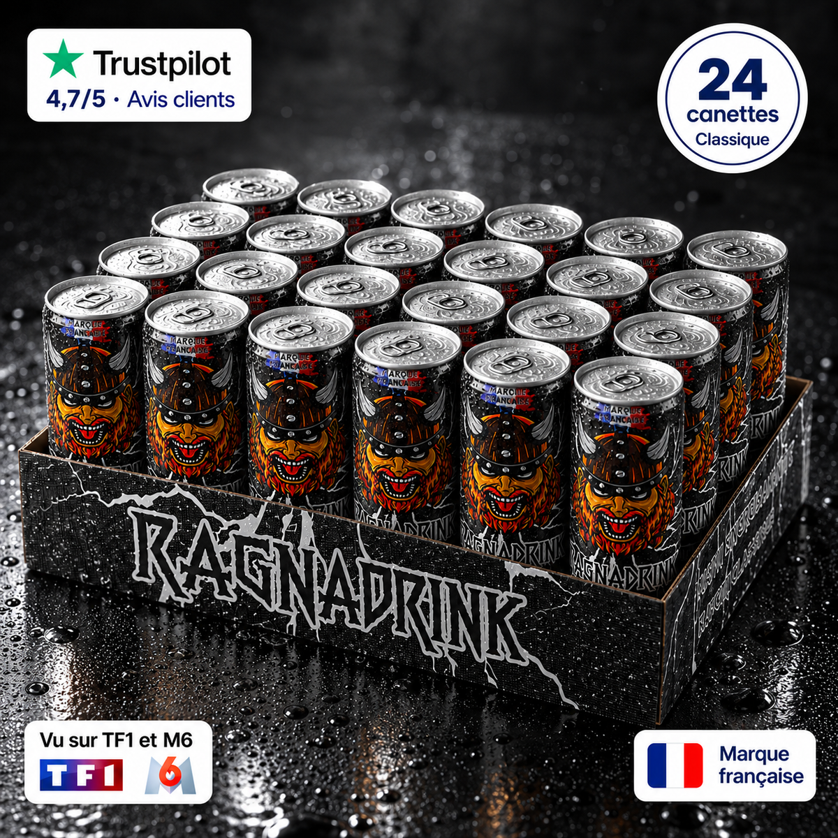Pack 24 canettes RagnaDrink Classique