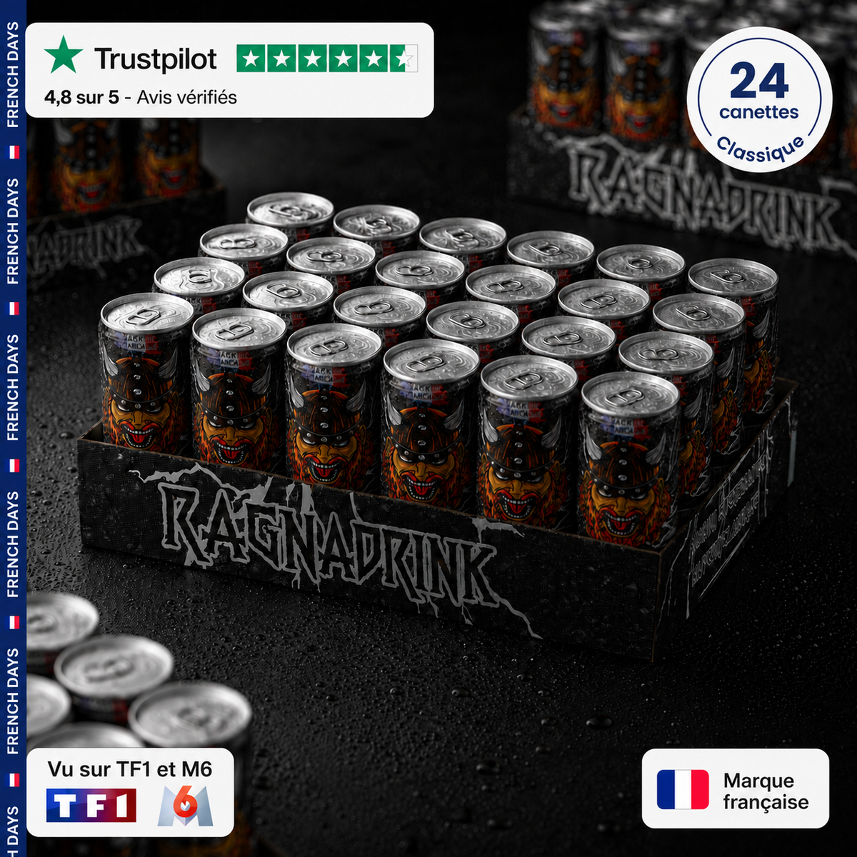 Pack 24 canettes RagnaDrink Classique
